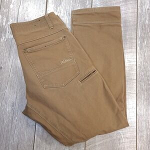 Kuhl Pants Mens 34x32 Brown Rydr Canvas Relaxed Fit Outdoor Work Utility